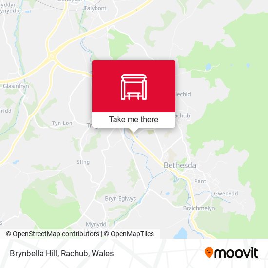 Brynbella Hill, Rachub map