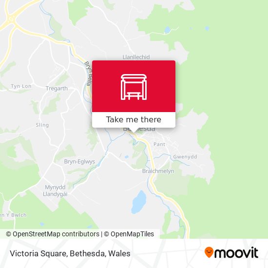Victoria Square, Bethesda map