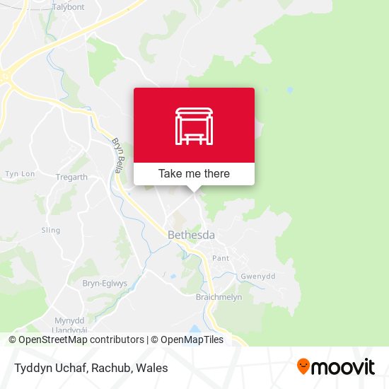 Tyddyn Uchaf, Rachub map