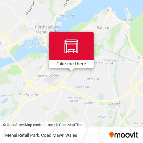 Menai Retail Park, Coed Mawr map