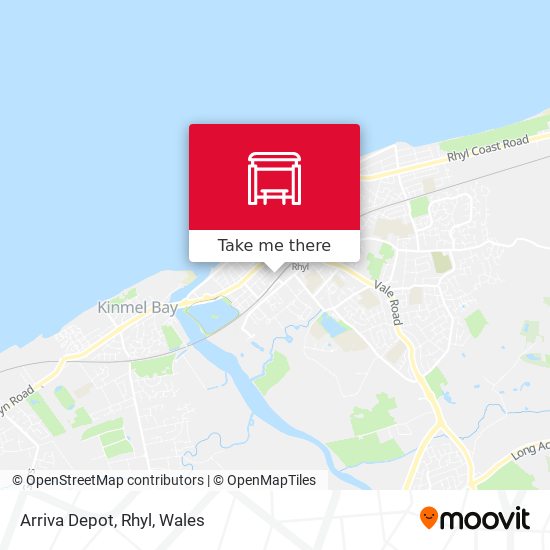 Arriva Depot, Rhyl map