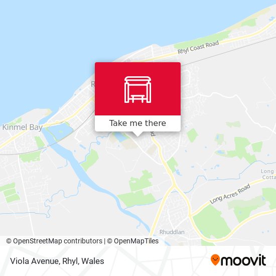 Viola Avenue, Rhyl map