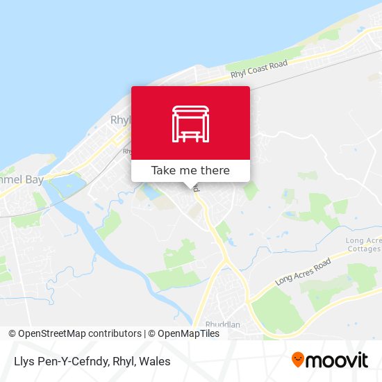 Llys Pen-Y-Cefndy, Rhyl map
