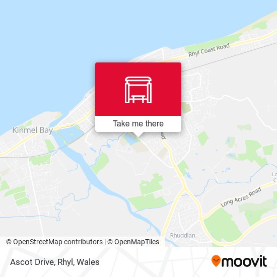 Ascot Drive, Rhyl map