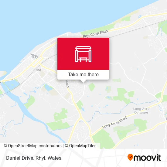 Daniel Drive, Rhyl map
