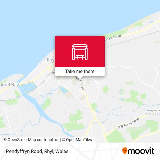Pendyffryn Road, Rhyl map