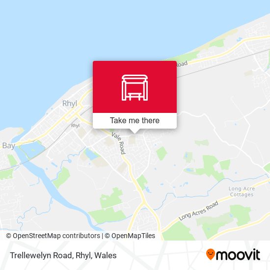 Trellewelyn Road, Rhyl map