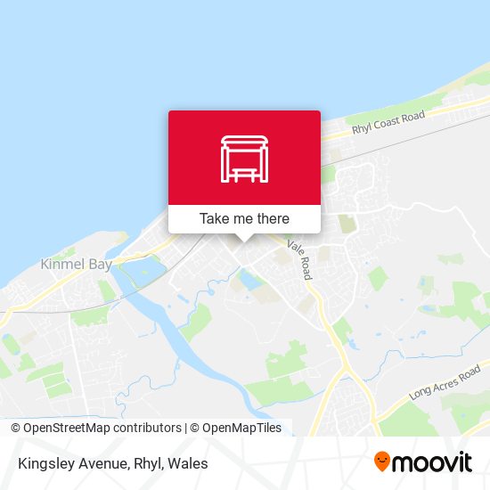 Kingsley Avenue, Rhyl map