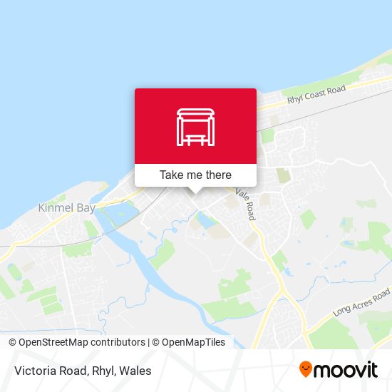 Victoria Road, Rhyl map