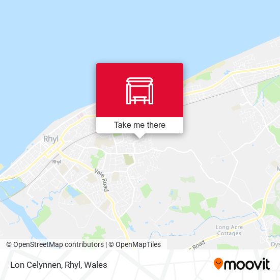 Lon Celynnen, Rhyl map