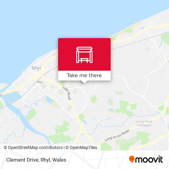 Clement Drive, Rhyl map