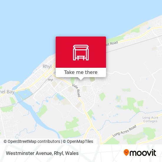 Westminster Avenue, Rhyl map