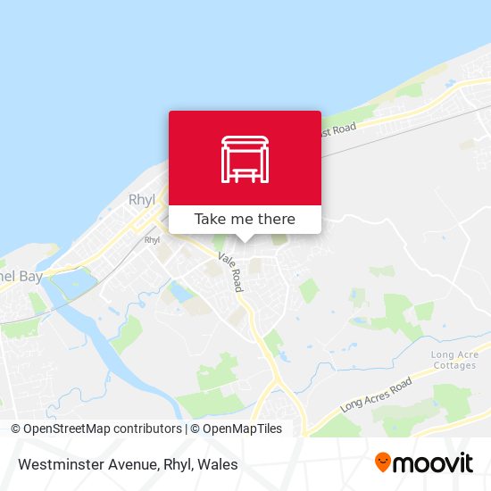 Westminster Avenue, Rhyl map