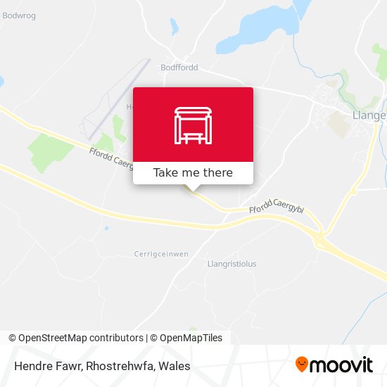 Hendre Fawr, Rhostrehwfa map