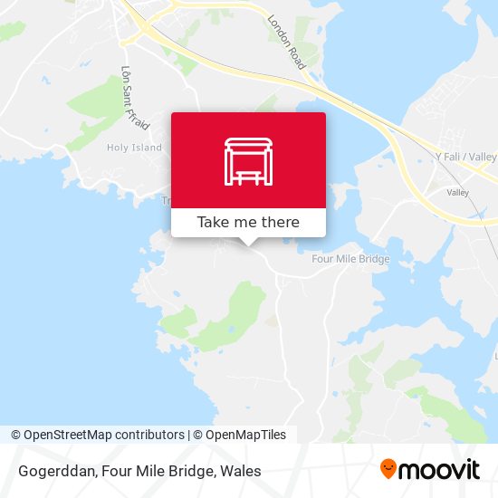 Gogerddan, Four Mile Bridge map