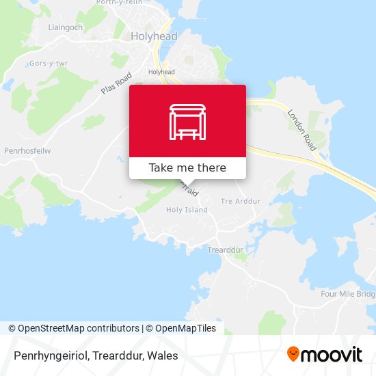 Penrhyngeiriol, Trearddur map