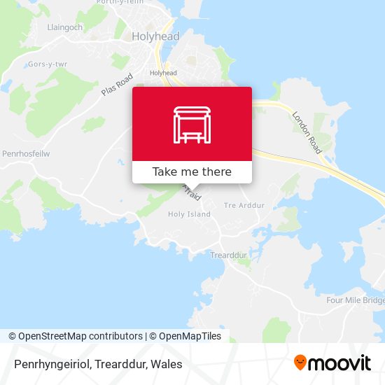 Penrhyngeiriol, Trearddur map