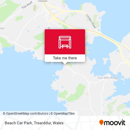 Beach Car Park, Trearddur map