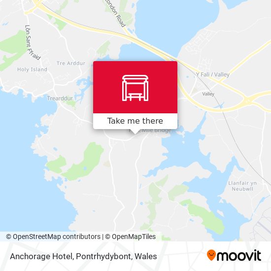 Anchorage Hotel, Pontrhydybont map