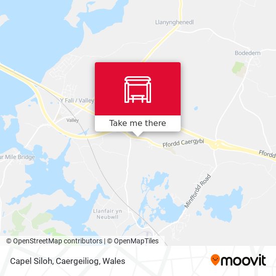 Capel Siloh, Caergeiliog map