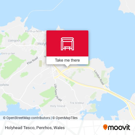 Holyhead Tesco, Penrhos map