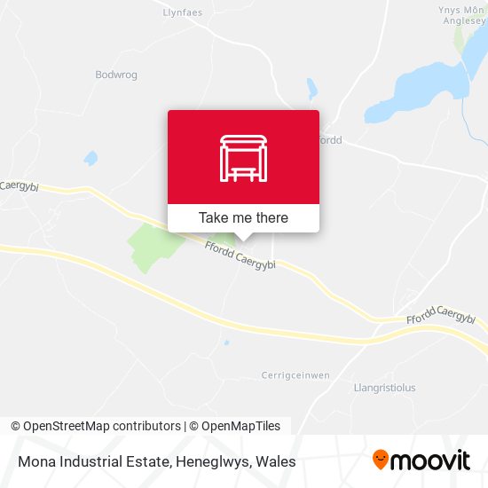 Mona Industrial Estate, Heneglwys map