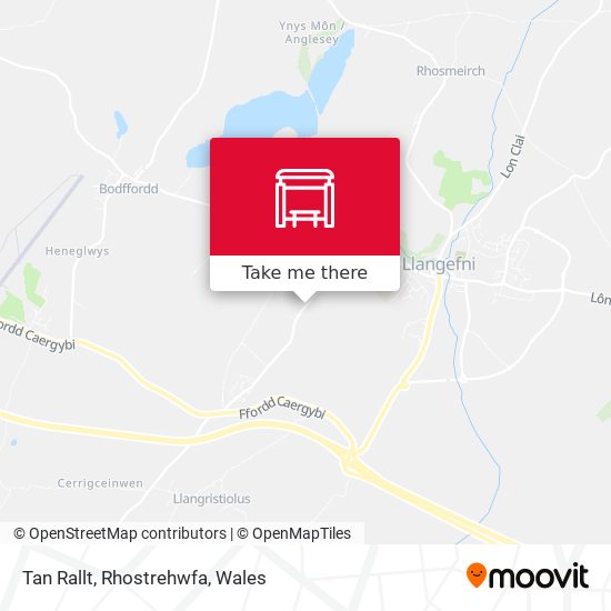 Tan Rallt, Rhostrehwfa map
