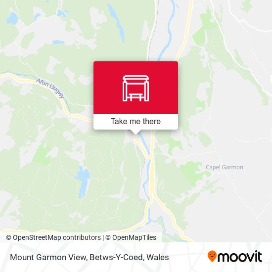 Mount Garmon View, Betws-Y-Coed map