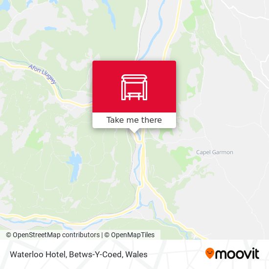 Waterloo Hotel, Betws-Y-Coed map