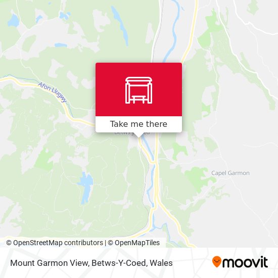 Mount Garmon View, Betws-Y-Coed map