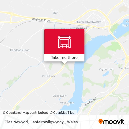 Plas Newydd, Llanfairpwllgwyngyll map