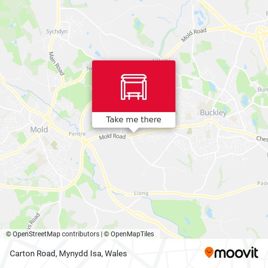 Carton Road, Mynydd Isa map