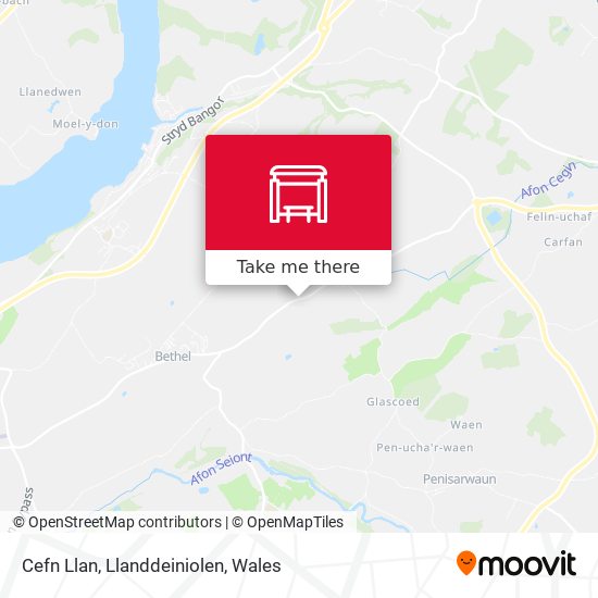 Cefn Llan, Llanddeiniolen map