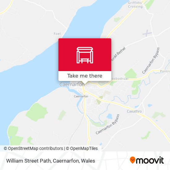 William Street Path, Caernarfon map