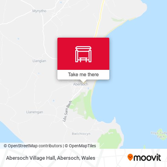 Abersoch Village Hall, Abersoch map