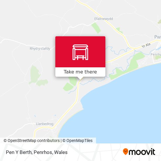 Pen Y Berth, Penrhos map