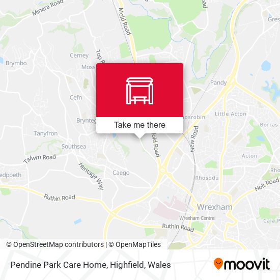 Pendine Park Care Home, Highfield map