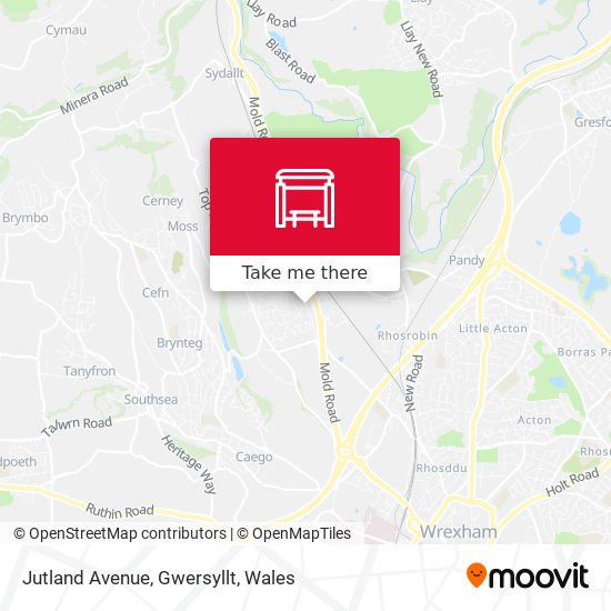 Jutland Avenue, Gwersyllt map
