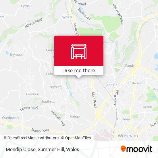 Mendip Close, Summer Hill map