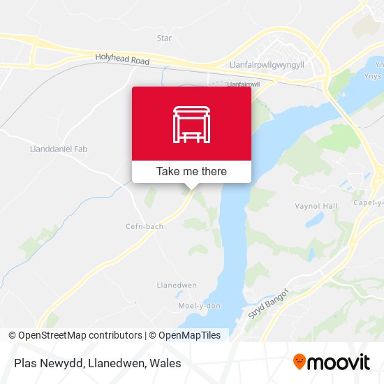 Plas Newydd, Llanedwen map