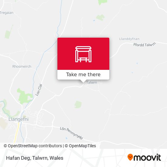 Hafan Deg, Talwrn map