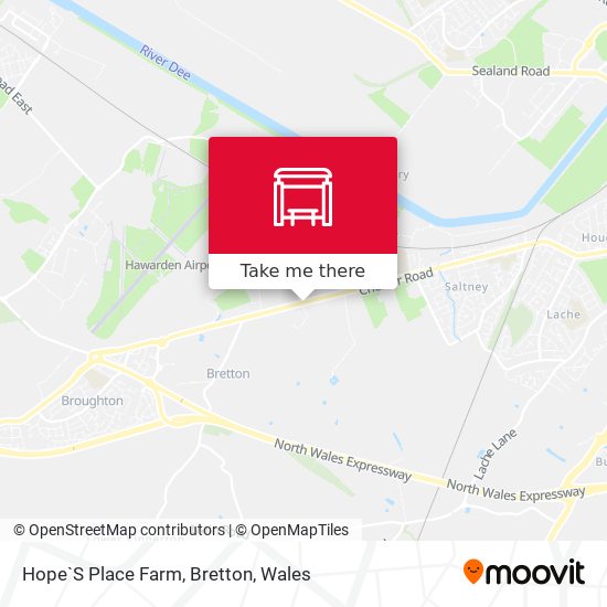 Hope`S Place Farm, Bretton map