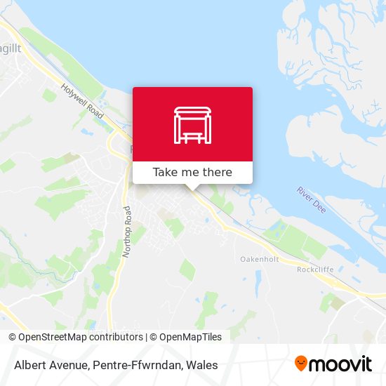 Albert Avenue, Pentre-Ffwrndan map