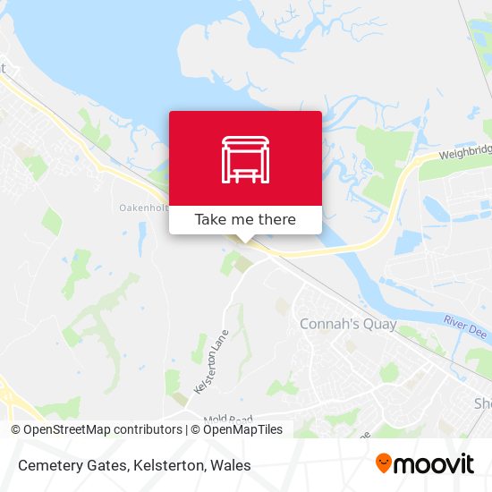 Cemetery Gates, Kelsterton map