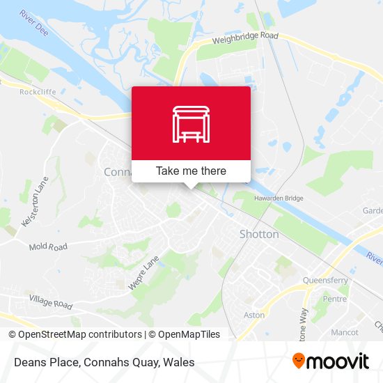Deans Place, Connahs Quay map