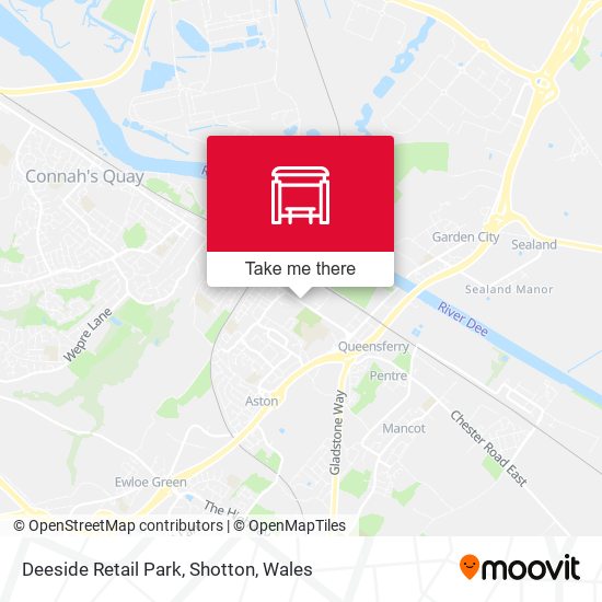 Deeside Retail Park, Shotton map