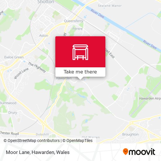 Moor Lane, Hawarden map