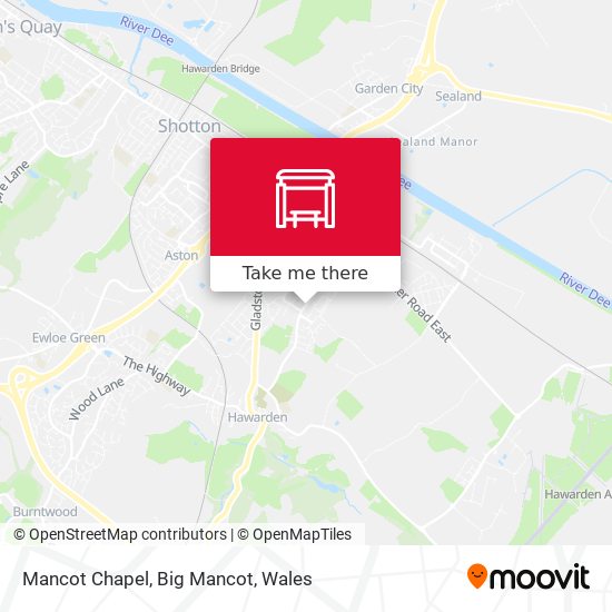 Mancot Chapel, Big Mancot map