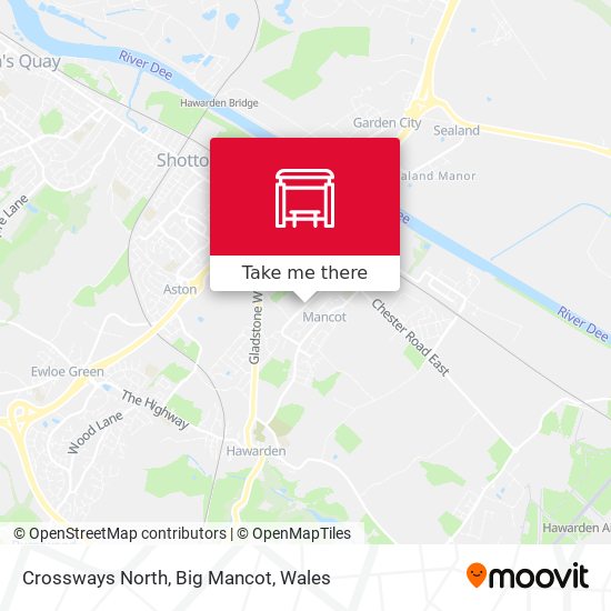 Crossways North, Big Mancot map