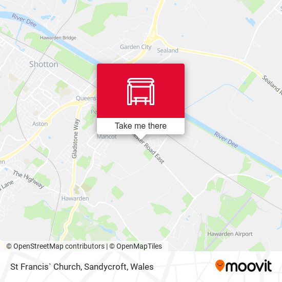 St Francis` Church, Sandycroft map